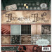 Набор бумаги для скрапбукинга Tattered Time с лаком, 30х30 см 24 листа, DCWV