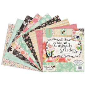 Набір паперу для скрапбукінгу Butterfly Garden 30х30 см 24 листа від DCWV
