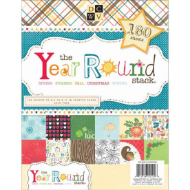 Набор бумаги для скрапбукинга Year 'round, 21х28 см, 60 листов от DCWV