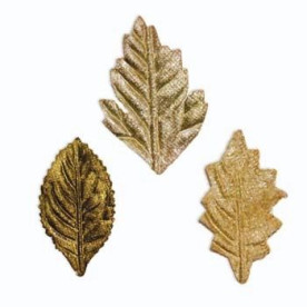 Набор вельветовых листиков Velvet Leaf: Pea Green 30 шт. в трех цветах от 7gypsies