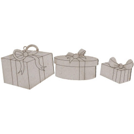 Набор чипбордов, Presents от Fabscraps, 3 шт