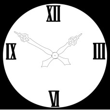 Набор чипбордов, Clock от Fabscraps