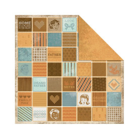 Двусторонняя бумага для скрапбукинга Friendly Family 30х30 см от Kaisercraft