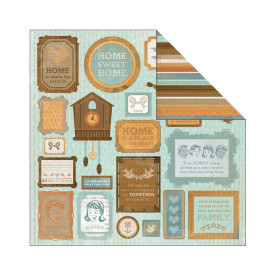 Двусторонняя бумага для скрапбукинга Warm Welcome 30х30 см от Kaisercraft