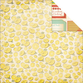 Двусторонняя бумага для скрапбукинга Lemon Slice 30х30 см от Kaisercraft