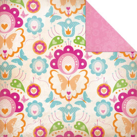 Двусторонняя бумага для скрапбукинга Tropical Twist 30х30 см от Kaisercraft