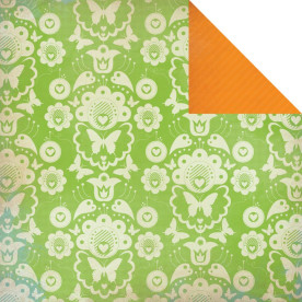 Двусторонняя бумага для скрапбукинга Apple Spritz 30х30 см от Kaisercraft