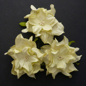 Декоративна квітка гарденії світло-жовтого кольору, 7 см