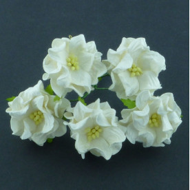 Декоративный цветок гардении цвета слоновой кости, 4 см