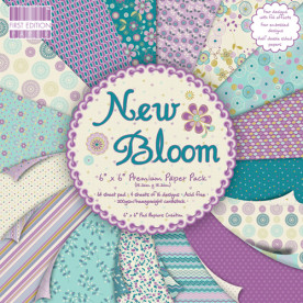 Набір паперу New Bloom 15х15 см 16 аркушів, First Edition