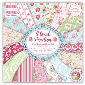 Набор бумаги Floral Pavilion 15х15 см 16 листов, First Edition