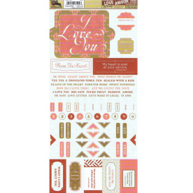 Набір стікерів для скрапбукінгу 97% Complete Journal Stickers: Love від 7gypsies