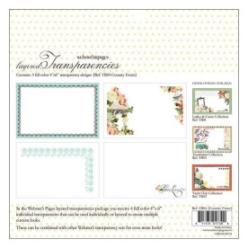 Набір прозорих карток Country Estate від Webster's Pages, 4 шт