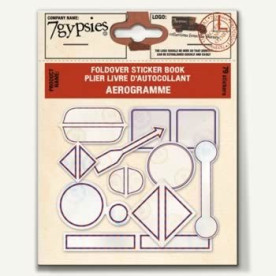 Набір складаються стікерів Foldover Sticker Books: Aerogramme від 7gypsies