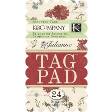 Набір тегів Julianne Assorted від K & Company, 24 шт