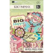 Набор высечек Blossom от K&Company, 90 шт
