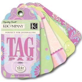 Набор тегов Sparkly Sweet от K&Company, 24 шт