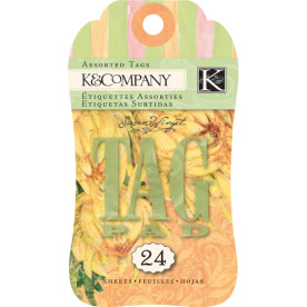 Набір тегів Spring Blossom від K & Company, 24 шт
