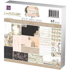 Набор односторонней бумаги для скрапбукинга Lyric 16 листов 15х15 см от Prima