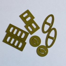 Набір пряжок для прикраси Buckles: Sea 8 шт. зеленого кольору від 7gypsies