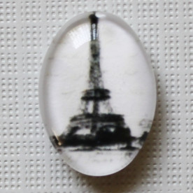 Кабошон Эйфелева башня, овальная, размер 13х18 мм