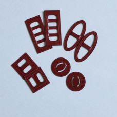 Набір пряжок для прикраси Buckles: Red червоного кольору 8 шт. від 7gypsies