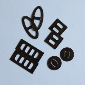 Набір пряжок Buckles: Chocolate Brown шоколадного кольору 8 шт. від 7gypsies