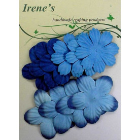 Набір квіточок синього і блакитного кольору, 10 шт