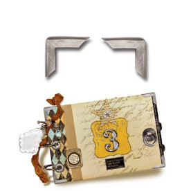 Набір куточків для альбому Corners - Antique Silver 12 шт. кольору античного срібла від 7gypsies