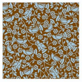 Бархатная скрапбумага Carolina Journey Flocked Paper: Bird 30х30 см от 7gypsies