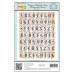 Резиновый штамп Vintage Alphabet Soup, 14,5х11,5 см, Justrite
