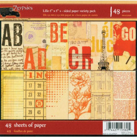 Набір паперу Lille 15х15 см 12 аркушів від 7Gypsies