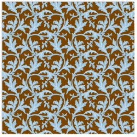 Бархатная скрапбумага Carolina Journey Flocked Paper: Leaves  30х30 см от 7gypsies