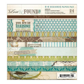 Набор бумаги Breeze 15х15 см, 12 листов от My Mind's Eye