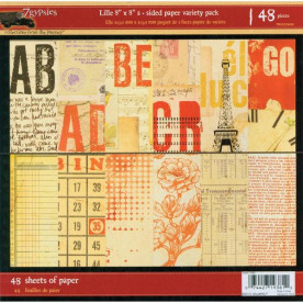 Набор бумаги Lille 20х20 см, 12 листов от 7Gypsies