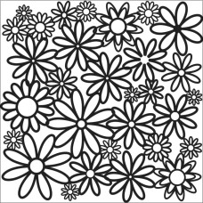 Трафарет Daisy Cluster, 15х15 см від Crafter's Workshop