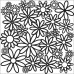Трафарет Daisy Cluster, 15х15 см від Crafter's Workshop