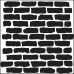 Трафарет Bricks, 15х15 см від Crafter's Workshop