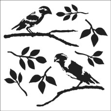 Трафарет Love Birds, 15х15 см від Crafter's Workshop