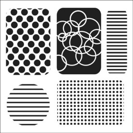 Трафарет Life Shapes Large, 15х15 см від Crafter's Workshop