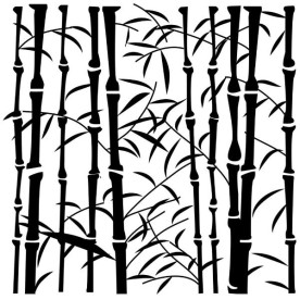Трафарет Bamboo, 15х15 см від Crafter's Workshop