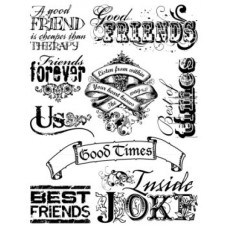 Набор акриловых штампов для скрапбукинга  Clear Stamp: INK Friends, 7gypsies