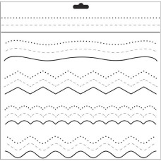 Трафарет Stitch Doodle Dot 30х30 см від Crafter's Workshop