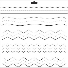 Трафарет Stitch Doodle Dot 30х30 см від Crafter's Workshop