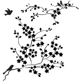 Трафарет Cherry Blossoms 30х30 см від Crafter's Workshop