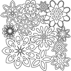 Трафарет Flower Shower 30х30 см от Crafter's Workshop