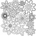 Трафарет Flower Shower 30х30 см від Crafter's Workshop