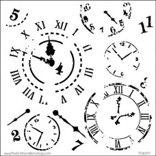 Трафарет Time Travel 30х30 см від Crafter's Workshop