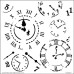 Трафарет Time Travel 30х30 см от Crafter's Workshop