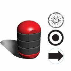Набор трех резиновых штампов Stamp Trio: Round Travel, 7gypsies